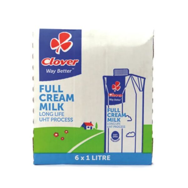 Clover Milk UHT Full Cream Prisma 6x1L