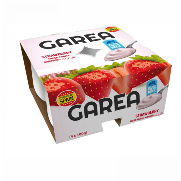 Yoghurt Garea Strawberry 12X (Pack 4 X 100Gr)